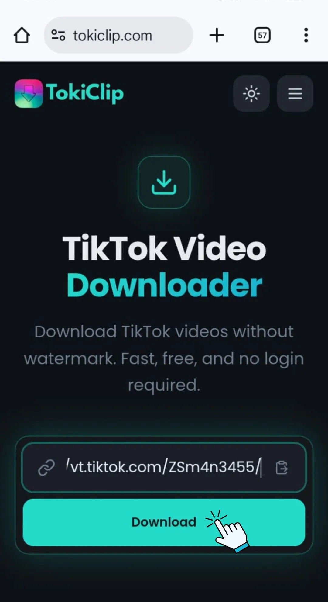 Paste the Link & Download
