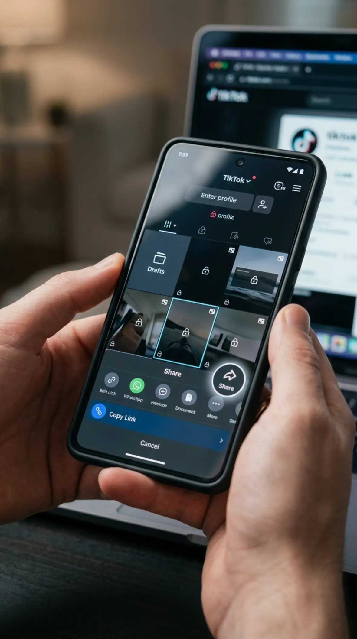 Open the Private Video in TikTok