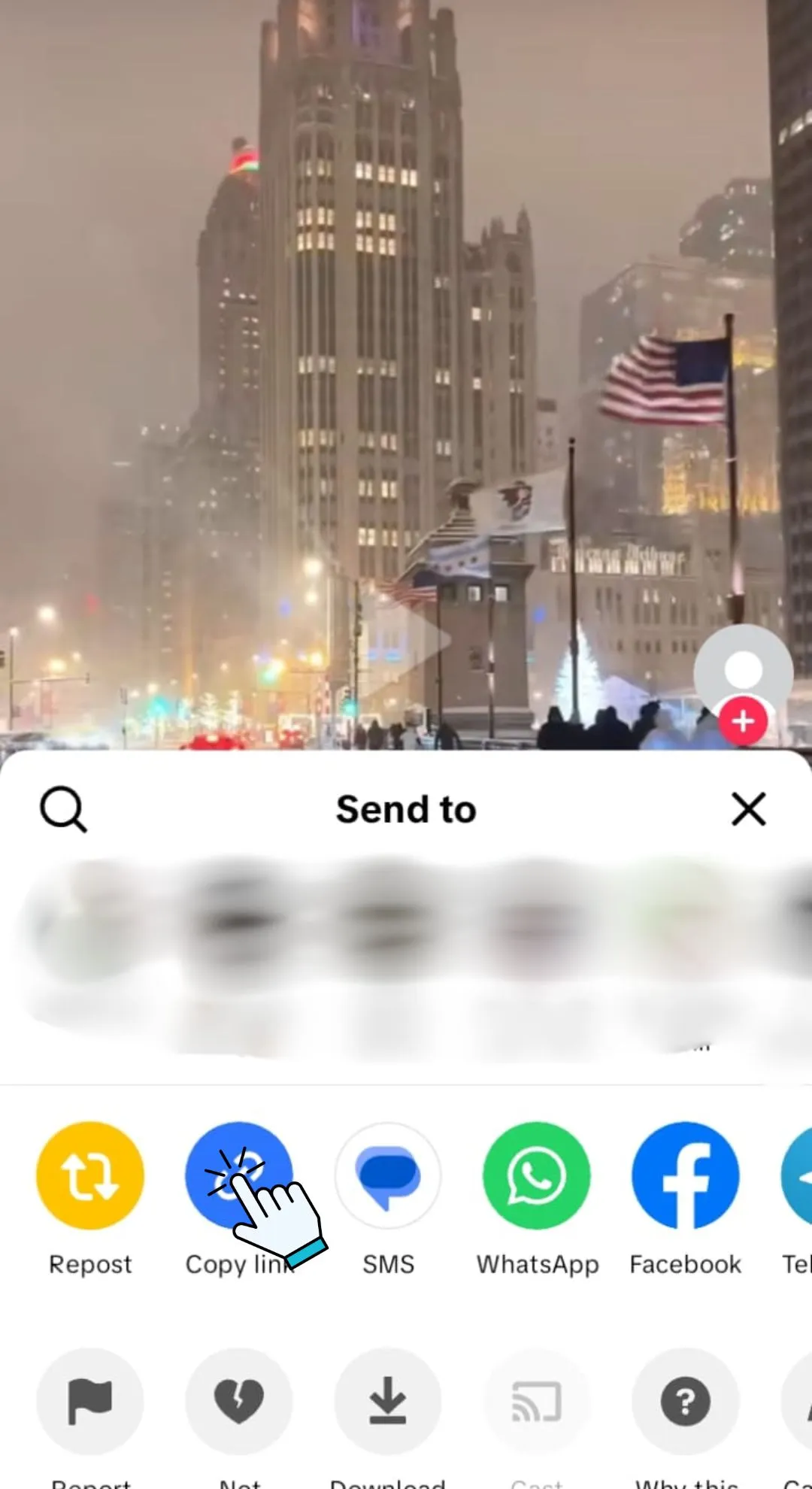 Copy the TikTok Video Link